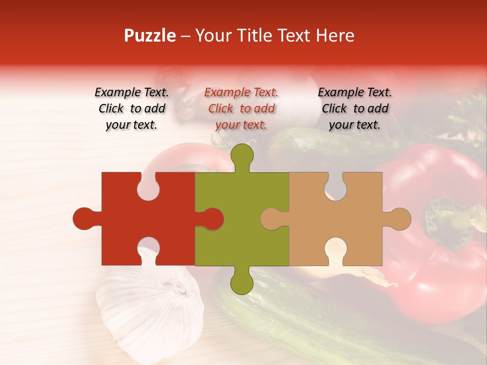 Vitamin Red Lettuce PowerPoint Template