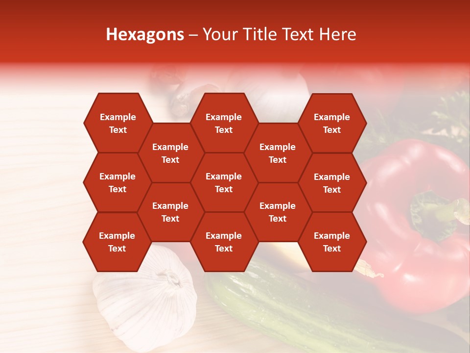 Vitamin Red Lettuce PowerPoint Template