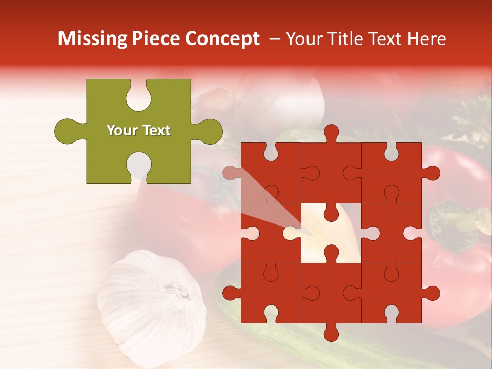 Vitamin Red Lettuce PowerPoint Template