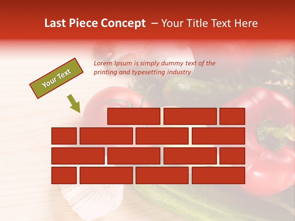 Vitamin Red Lettuce PowerPoint Template