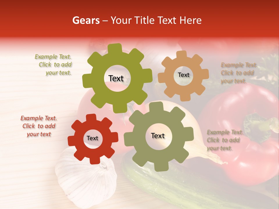 Vitamin Red Lettuce PowerPoint Template