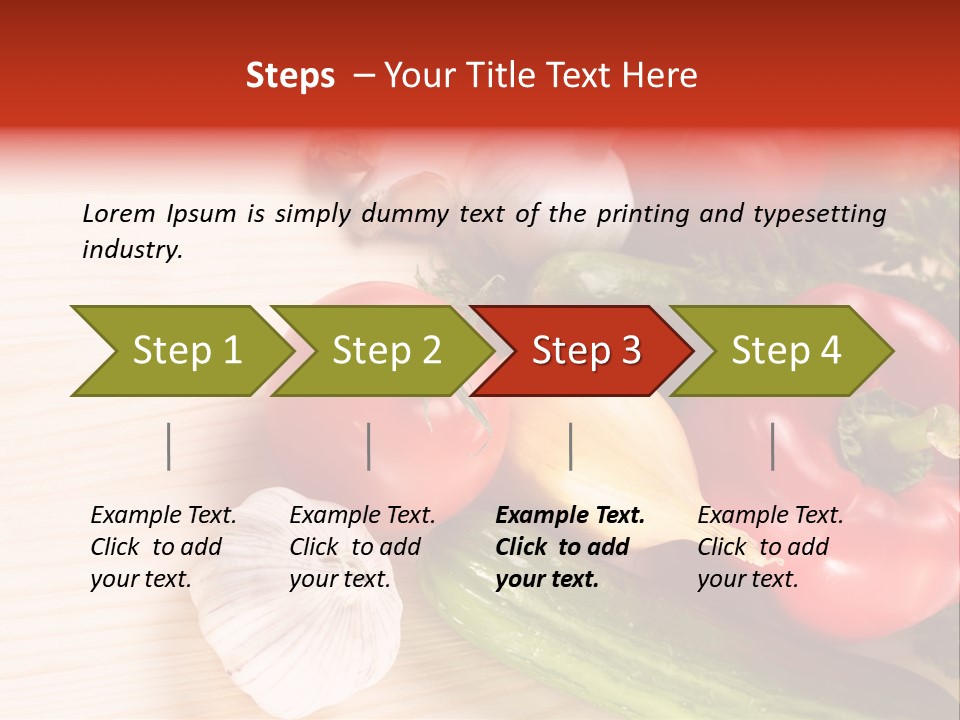 Vitamin Red Lettuce PowerPoint Template