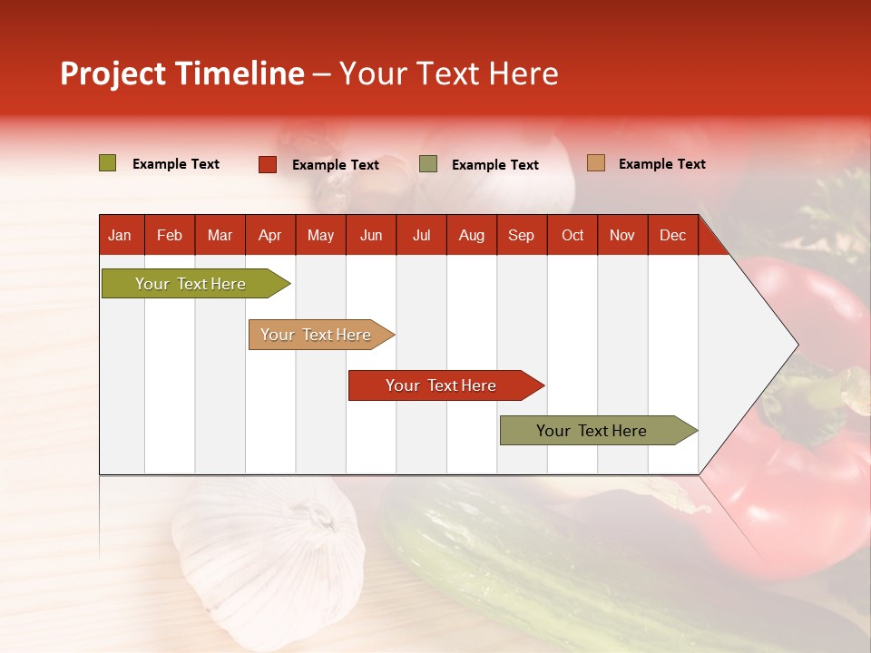 Vitamin Red Lettuce PowerPoint Template
