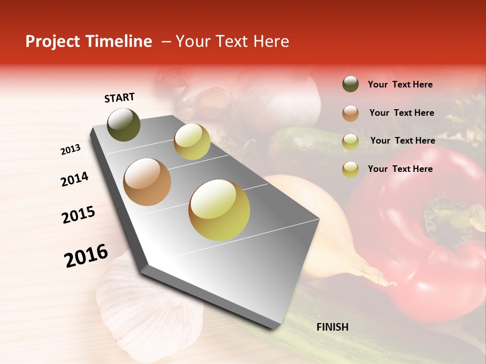 Vitamin Red Lettuce PowerPoint Template