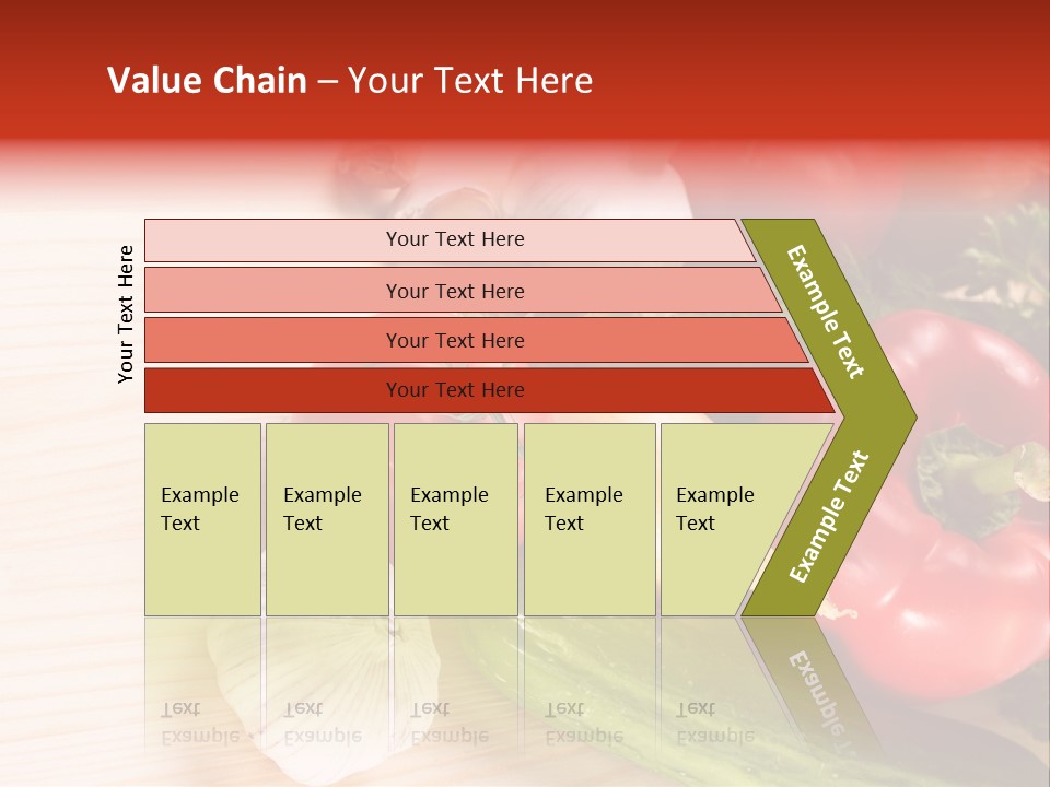 Vitamin Red Lettuce PowerPoint Template
