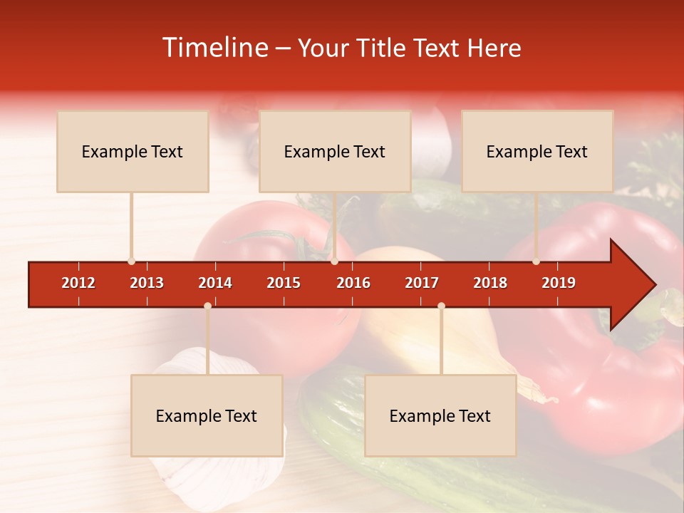 Vitamin Red Lettuce PowerPoint Template
