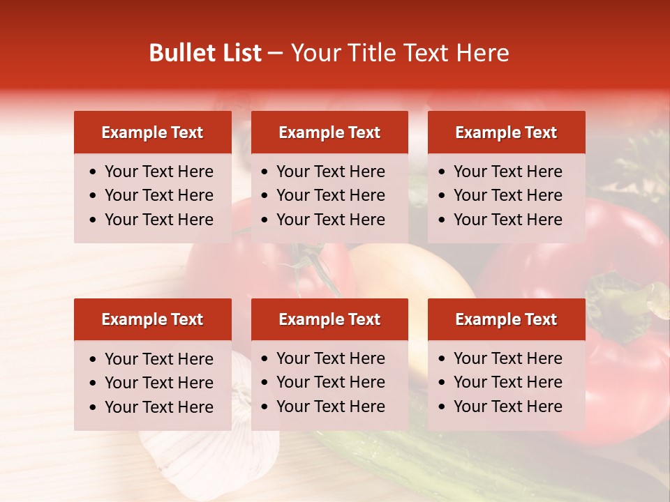 Vitamin Red Lettuce PowerPoint Template