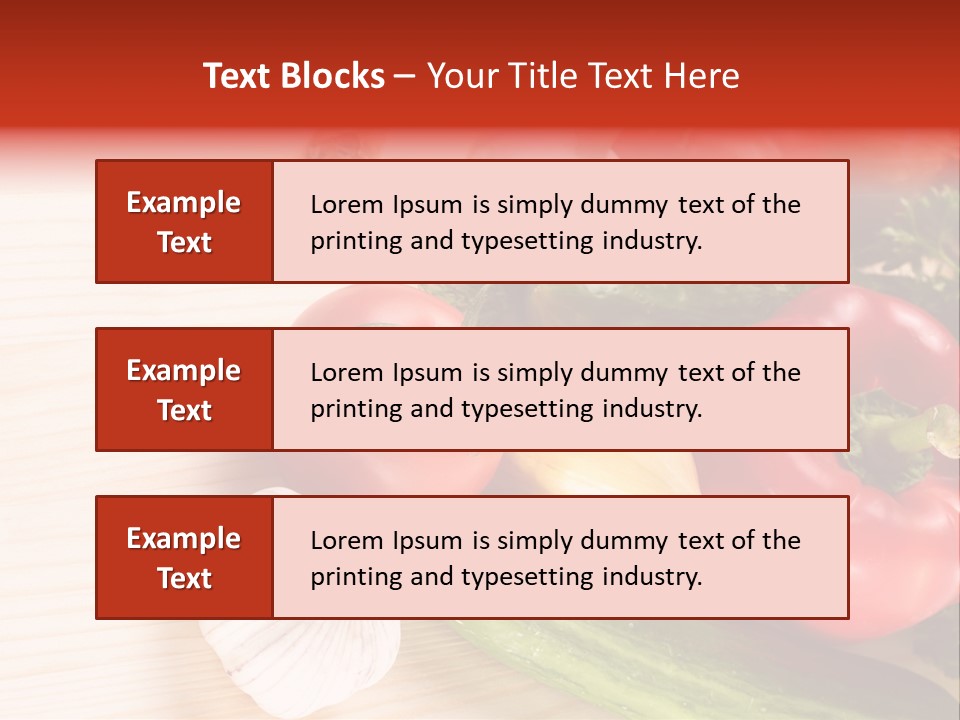 Vitamin Red Lettuce PowerPoint Template