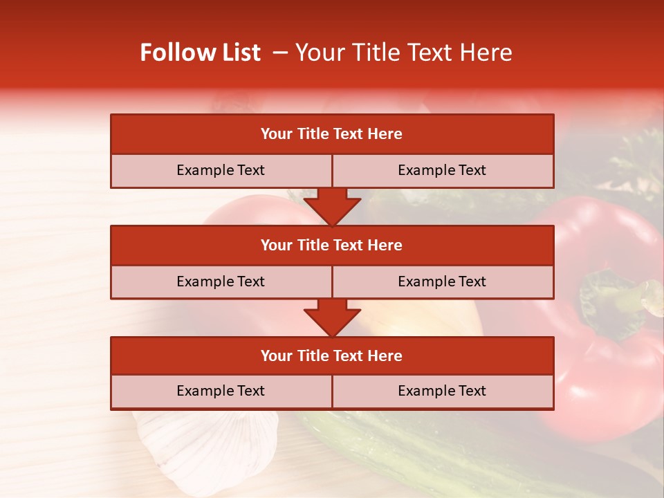 Vitamin Red Lettuce PowerPoint Template