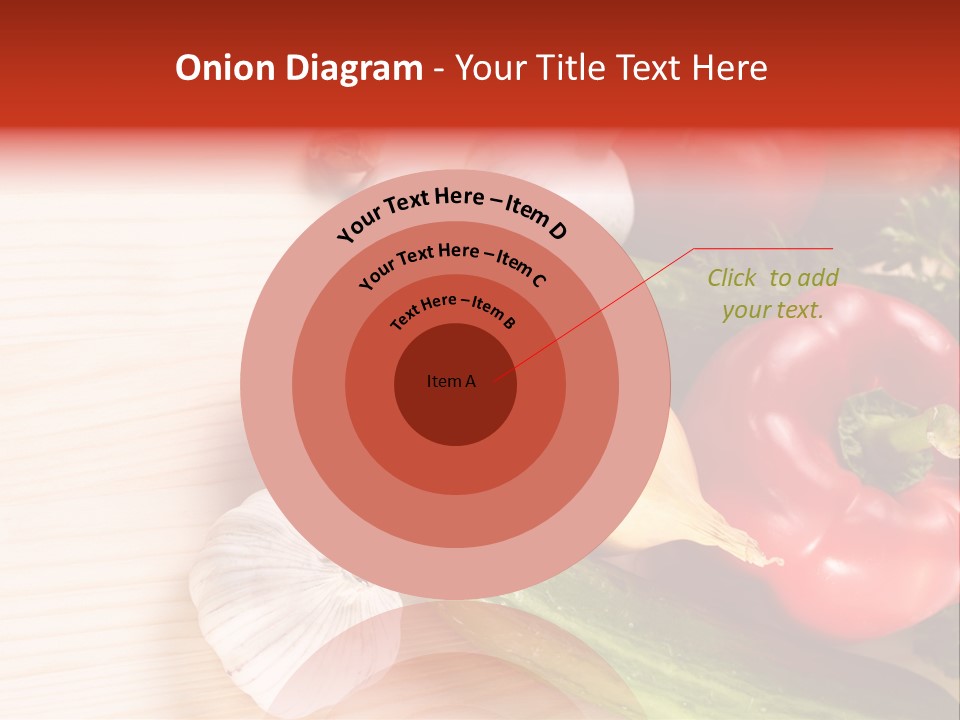 Vitamin Red Lettuce PowerPoint Template