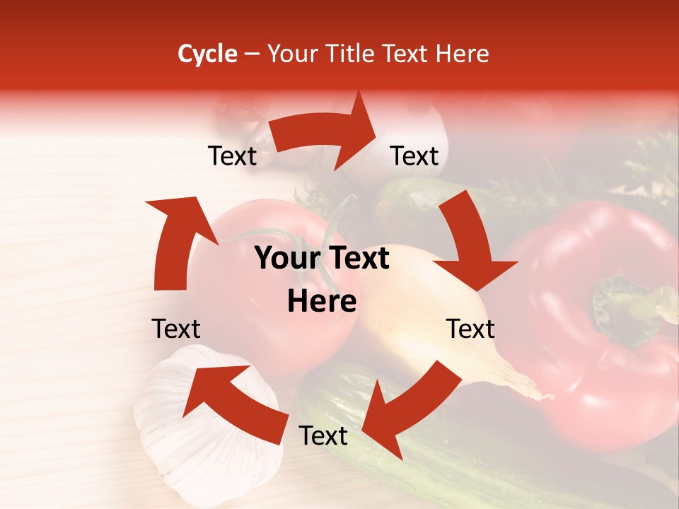 Vitamin Red Lettuce PowerPoint Template