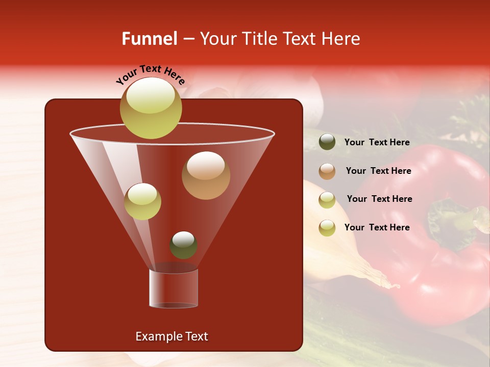 Vitamin Red Lettuce PowerPoint Template