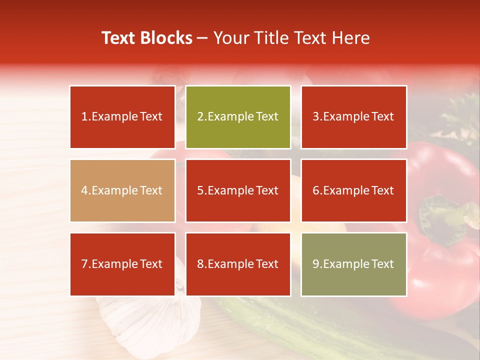 Vitamin Red Lettuce PowerPoint Template