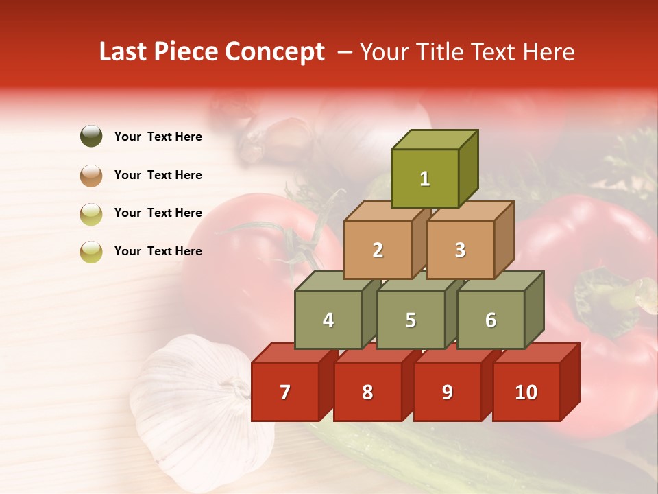 Vitamin Red Lettuce PowerPoint Template