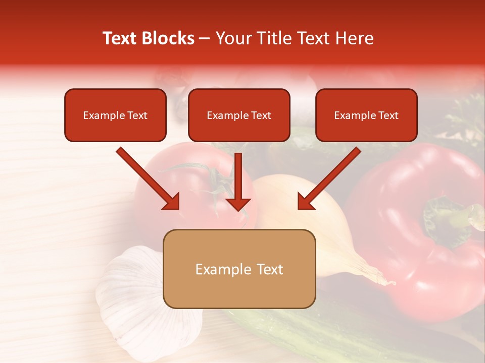 Vitamin Red Lettuce PowerPoint Template