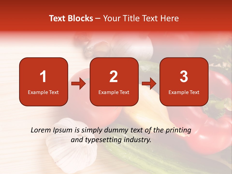 Vitamin Red Lettuce PowerPoint Template