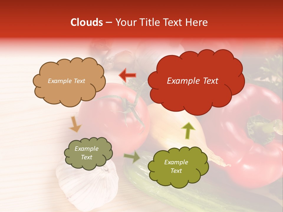 Vitamin Red Lettuce PowerPoint Template