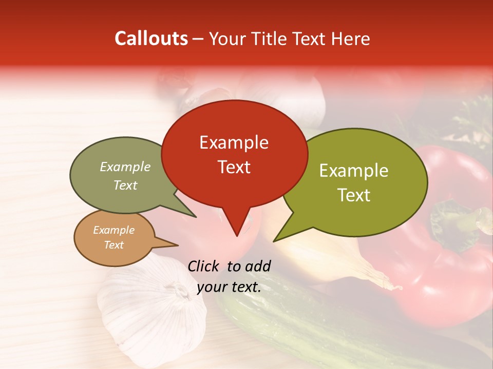 Vitamin Red Lettuce PowerPoint Template