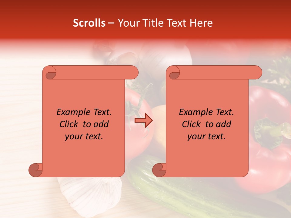 Vitamin Red Lettuce PowerPoint Template