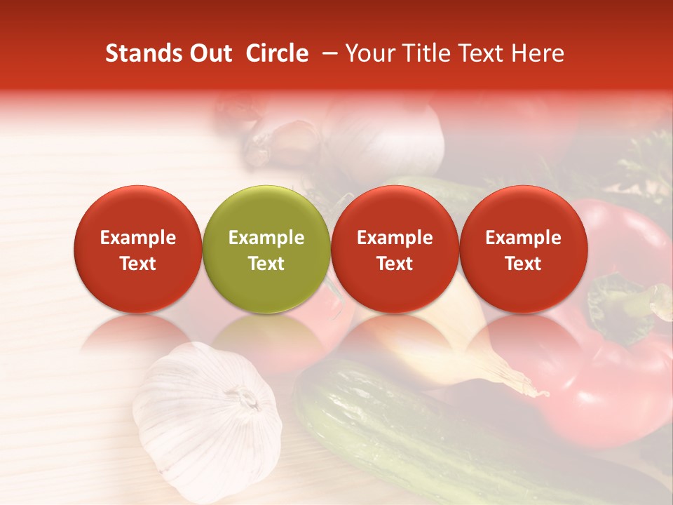 Vitamin Red Lettuce PowerPoint Template
