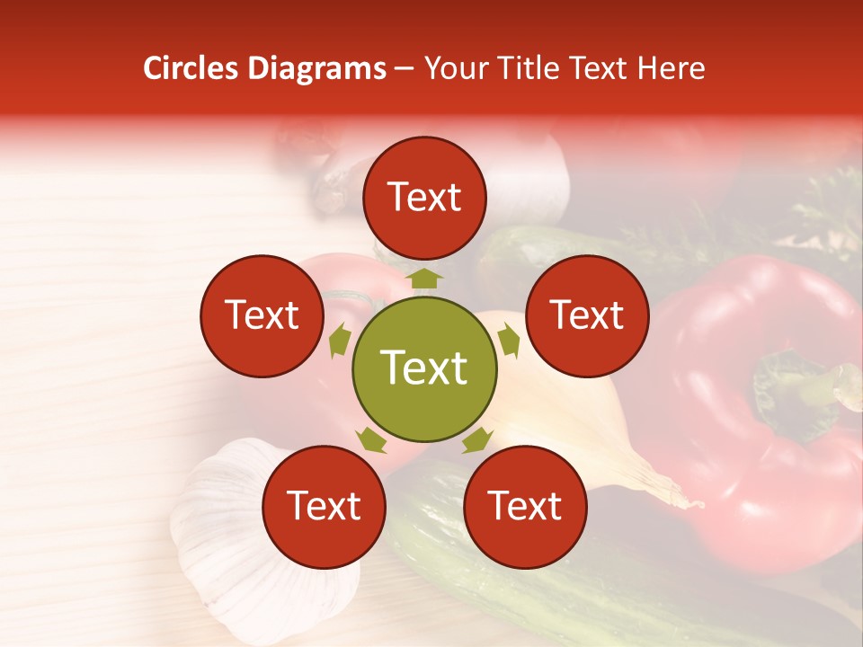 Vitamin Red Lettuce PowerPoint Template