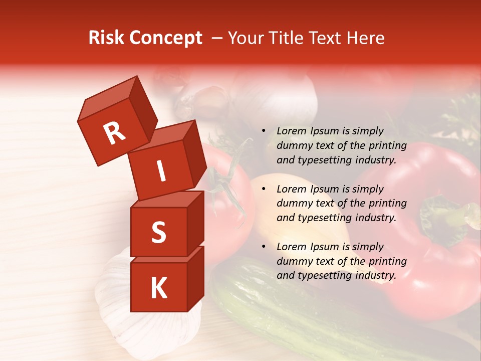 Vitamin Red Lettuce PowerPoint Template