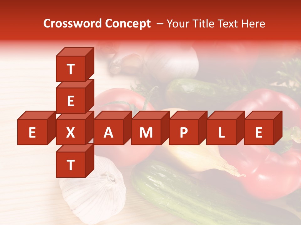 Vitamin Red Lettuce PowerPoint Template