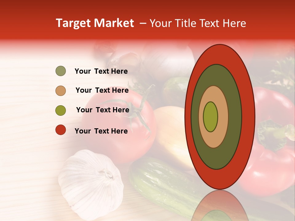 Vitamin Red Lettuce PowerPoint Template