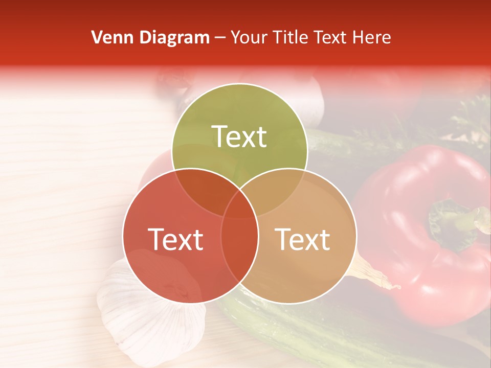 Vitamin Red Lettuce PowerPoint Template