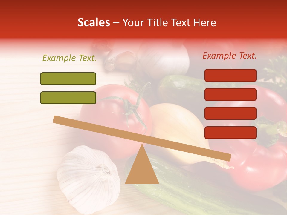 Vitamin Red Lettuce PowerPoint Template