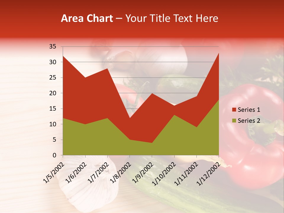 Vitamin Red Lettuce PowerPoint Template