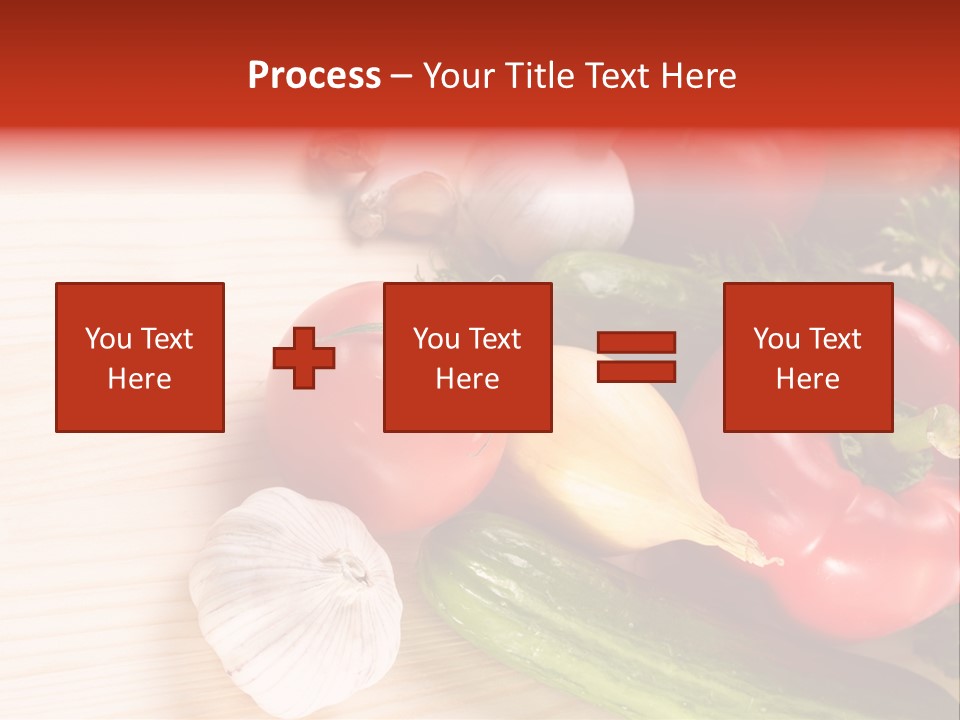 Vitamin Red Lettuce PowerPoint Template