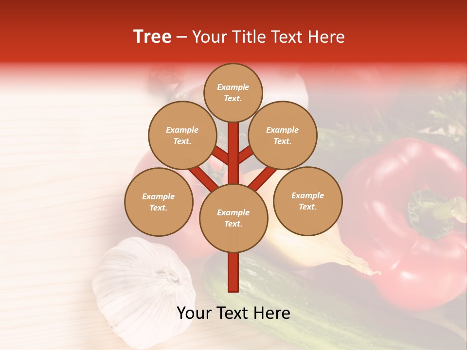 Vitamin Red Lettuce PowerPoint Template