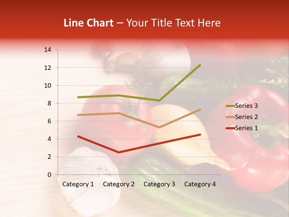 Vitamin Red Lettuce PowerPoint Template
