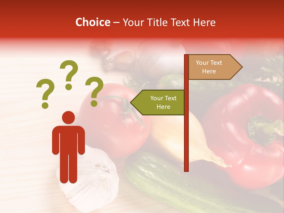 Vitamin Red Lettuce PowerPoint Template