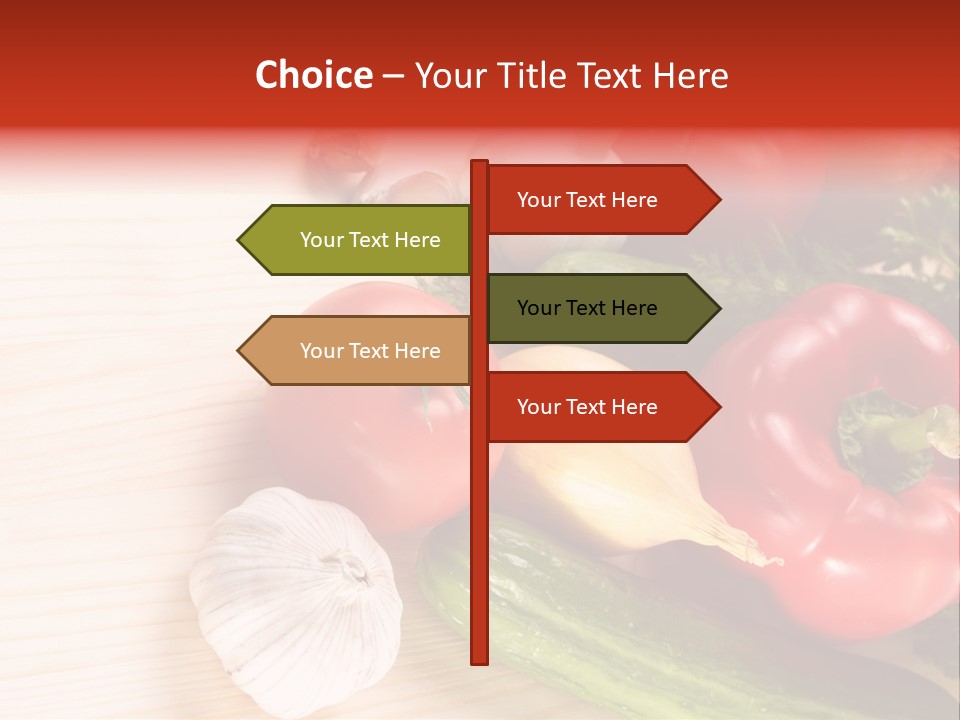 Vitamin Red Lettuce PowerPoint Template