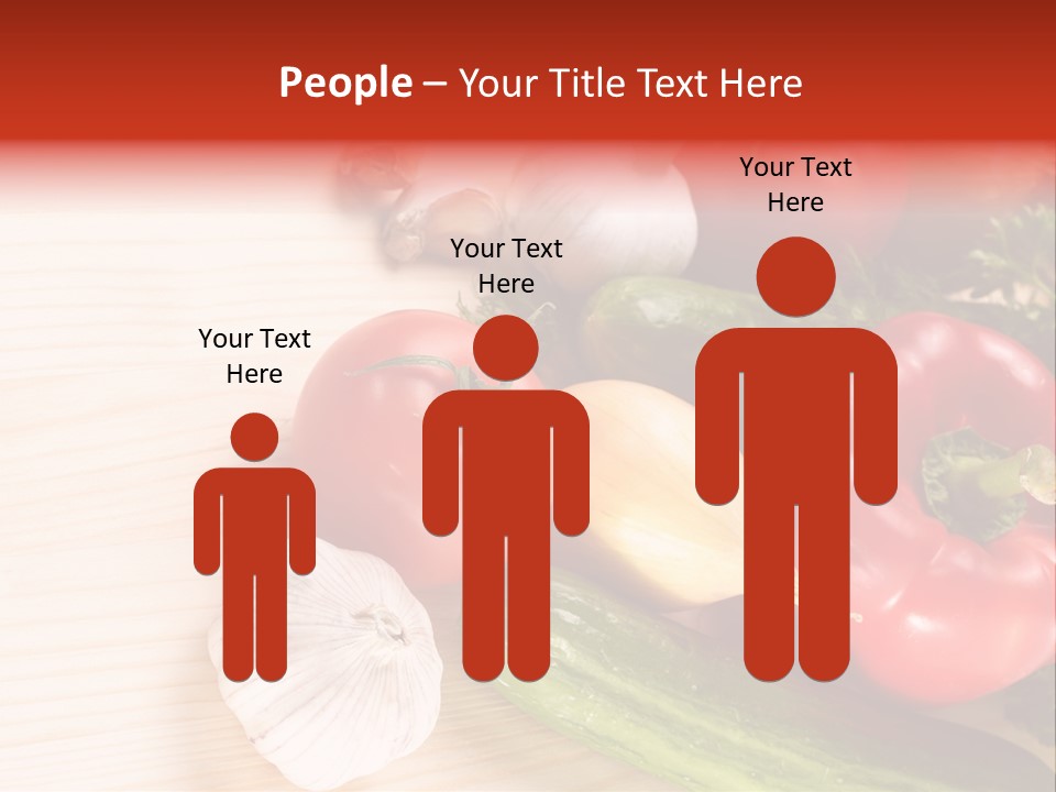 Vitamin Red Lettuce PowerPoint Template