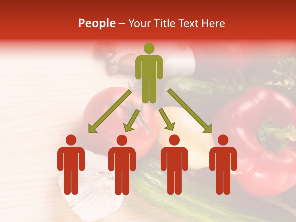 Vitamin Red Lettuce PowerPoint Template