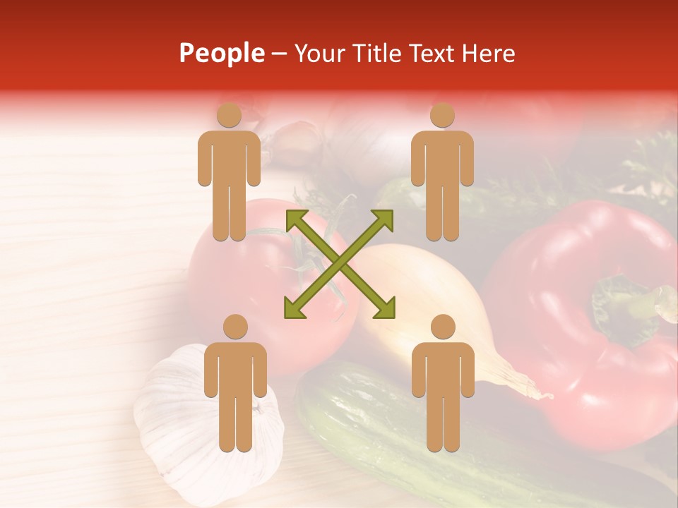 Vitamin Red Lettuce PowerPoint Template