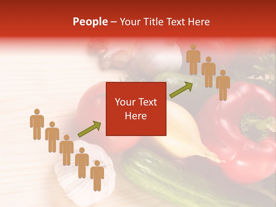 Vitamin Red Lettuce PowerPoint Template