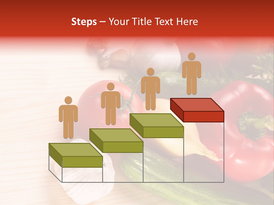 Vitamin Red Lettuce PowerPoint Template