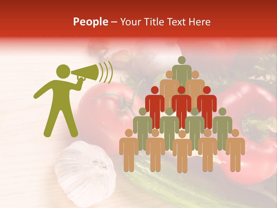 Vitamin Red Lettuce PowerPoint Template