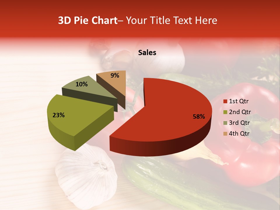 Vitamin Red Lettuce PowerPoint Template