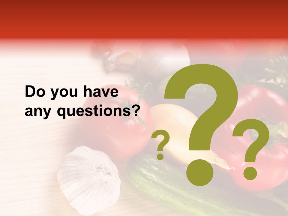 Vitamin Red Lettuce PowerPoint Template