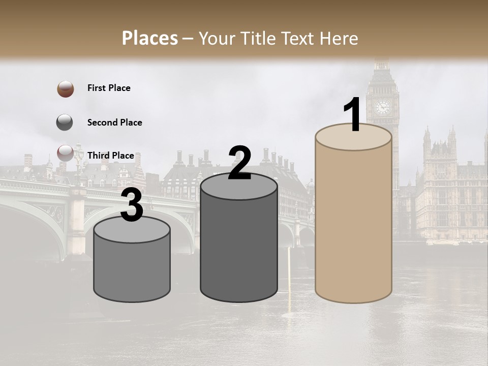 England Churchill River PowerPoint Template