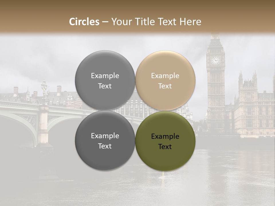 England Churchill River PowerPoint Template
