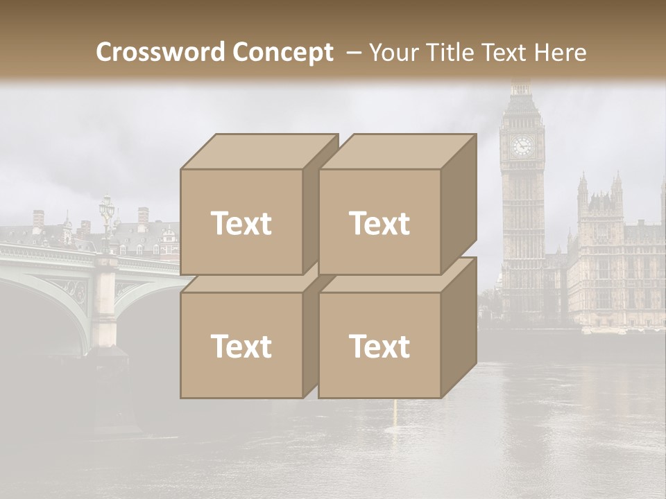 England Churchill River PowerPoint Template