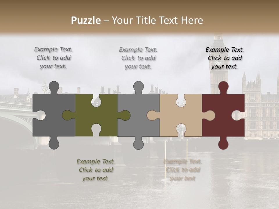 England Churchill River PowerPoint Template