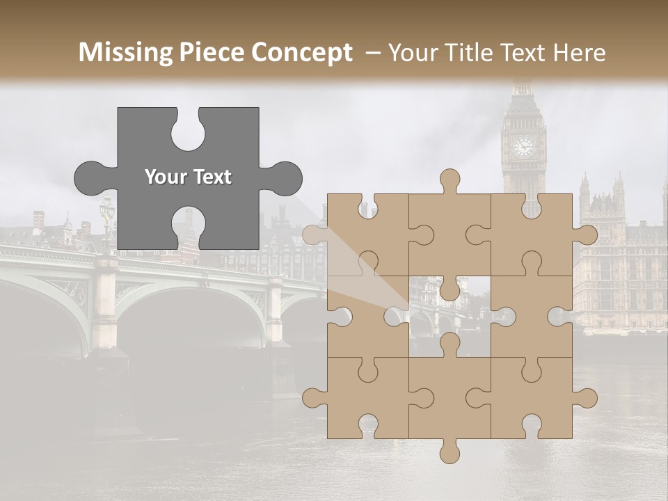 England Churchill River PowerPoint Template