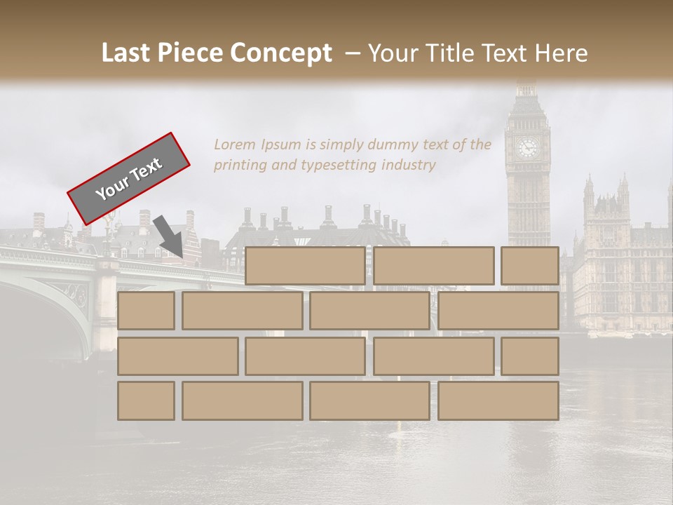 England Churchill River PowerPoint Template